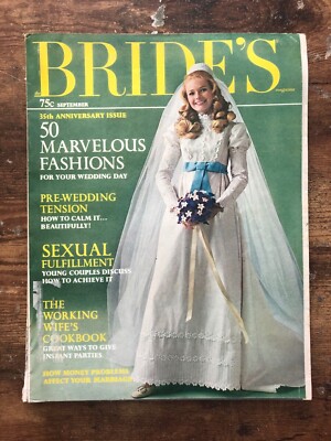 Vintage BRIDE'S Magazine Autumn September 1969 Bridal Wedding Gown Dress |  eBay
