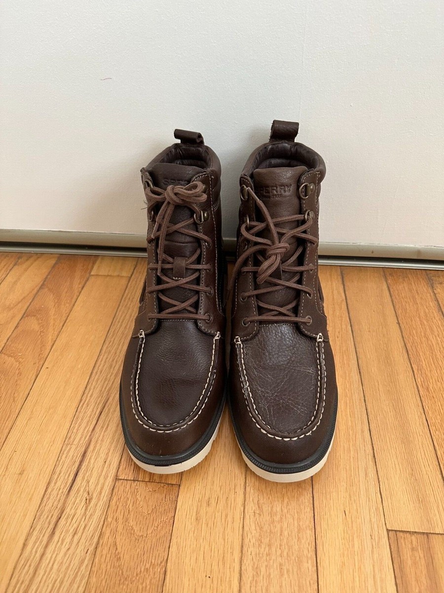 Sperry Top Sider A/O Lug II Weatherproof Mens Leather Brown 