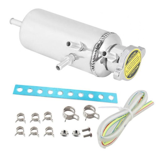 1*Universal Cylinder Radiator Overflow Coolant Cooling Tank Can ...