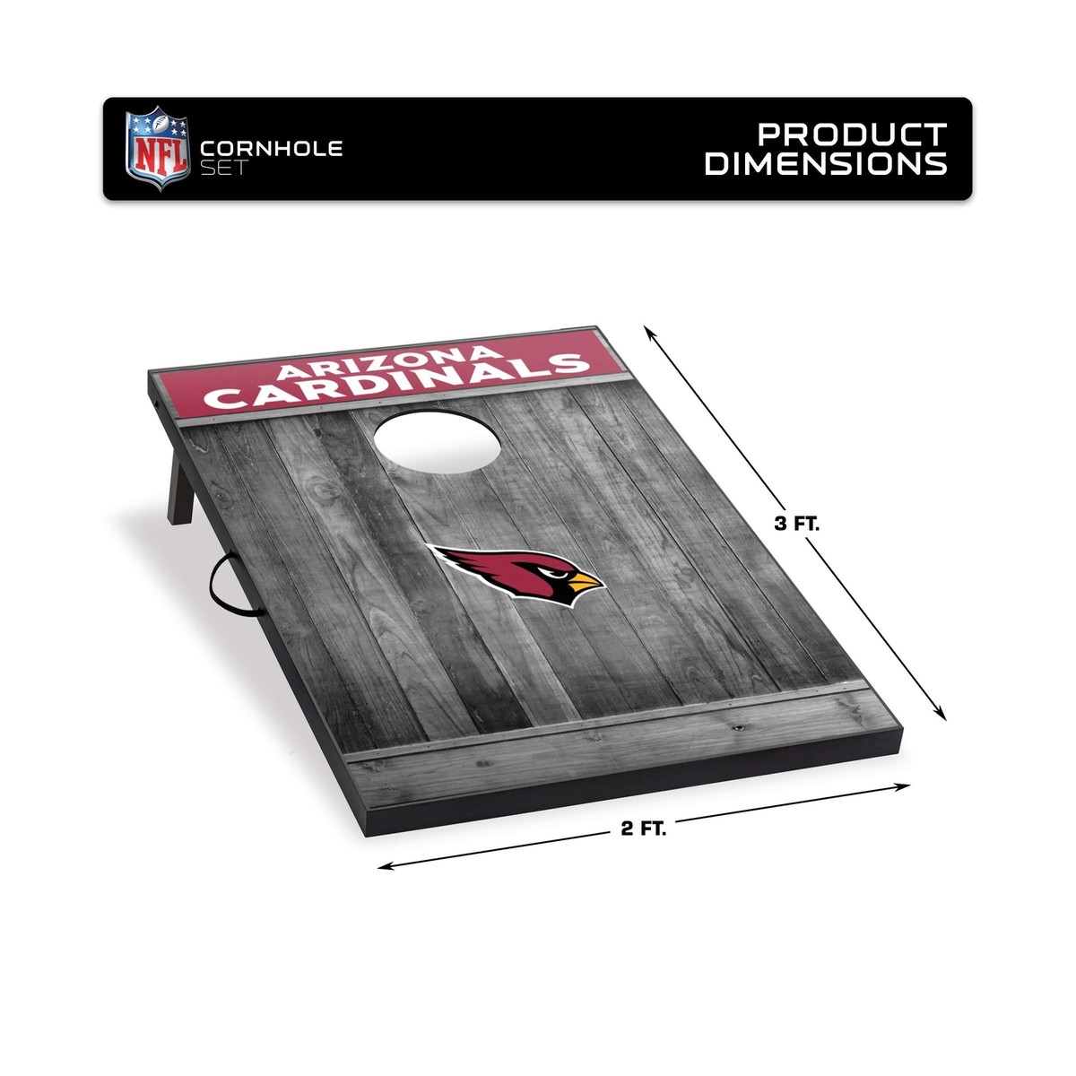 Wild Sports 2'x3' MDF Wood NFL Cornhole Set Arizona Cardinals | eBay