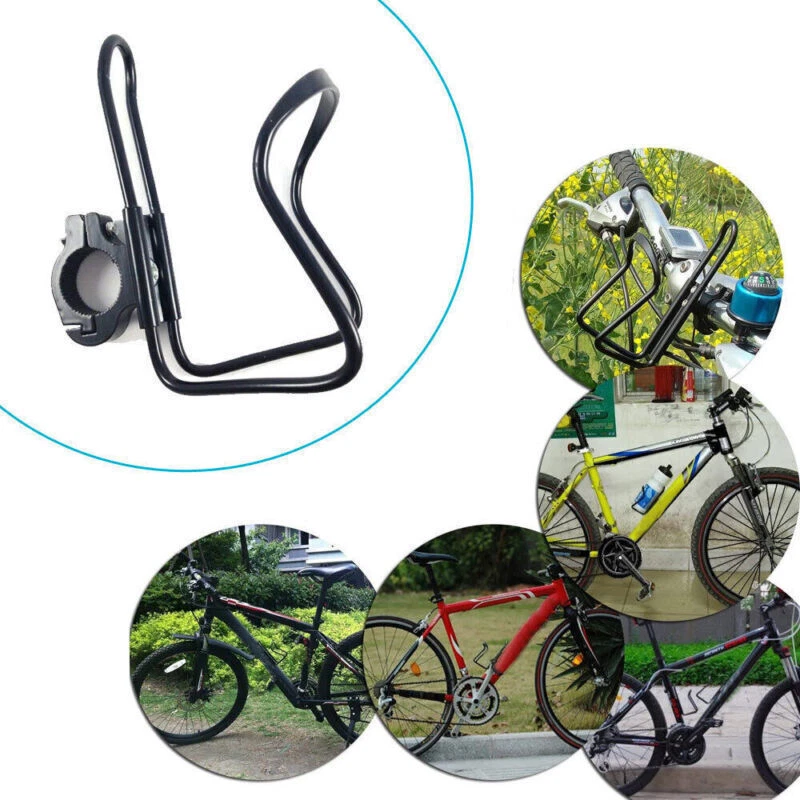 Piezas Moto Manillar Agua Bebida Taza Portabotellas Soporte Accesorios Negro Foto 2 de 4