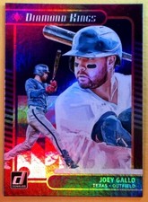 2021 Donruss Holo Purple #15 Joey Gallo Baseball Card Texas Rangers