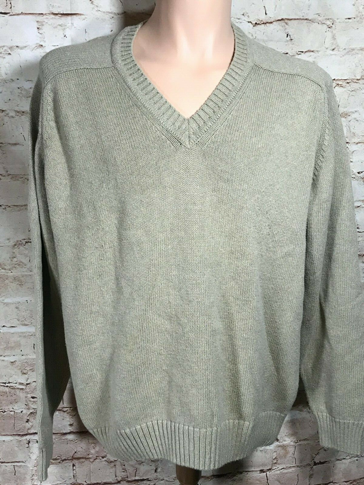v-neck Cotton Beige Sweater size LG 42 