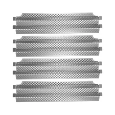 Grill Parts Replacement, 4pc Stainless Steel Heat Plate Shield for Model Viki...