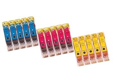 15x Druckerpatronen für Canon PIXMA IP4200 IP3300 iX4000 iX5000 MP510 mit chip