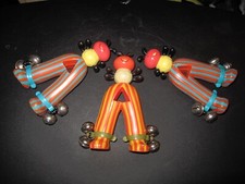 3 vintage Parents Battat 8 inch Bug Bells Rattle Bells Lot