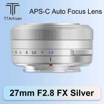 TTARTISAN AF 27mm F/2.8 Obiettivo Pancake Ultra-Compatto Per Fuji X, Peso <100g, Messa A Fuoco Automatica, Versione Bianca Per X-T4, X-T5, X-Pro3 E Altre