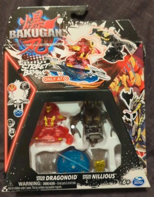 BAKUGAN Generation 3 STREET BRAWL Dragonoid Nillious 2023 Target Exclusive