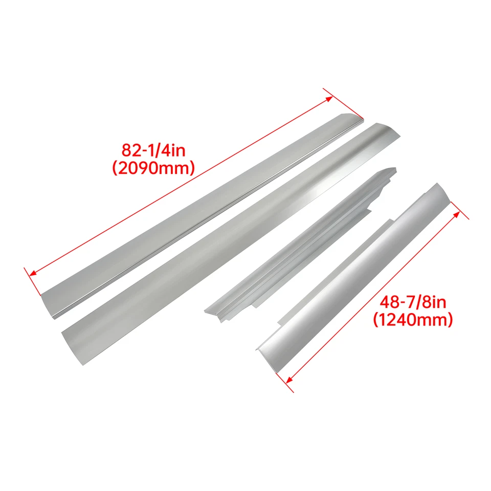 HECASA For Chevy Express GMC Savana Van 1996-2014 Rocker Panel Left & Right Side - Image 2 of 4