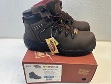 AVENGER Foundation Leather Met Guard Brown Waterproof Work Boots (A7402) SIZE 12