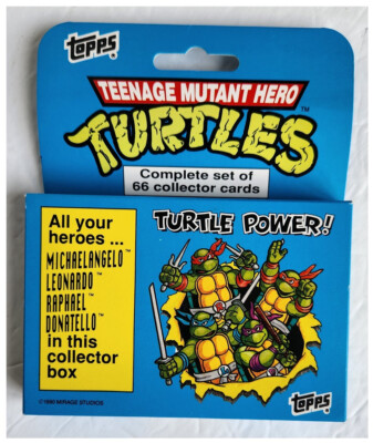 1990 Topps TMNT Teenage Mutant Hero Turtles Complete Set (66 Cards) - NIB