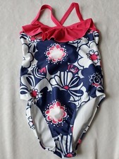 Gymboree Girl blue Tropical Flower swimsuit 1 pc size 10