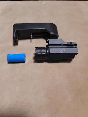 DefendTek Rechargeable Gun Flashlight Tactical LED Rail Mounted DT-M1 ...
