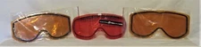 Replacement Lenses for Ski/Snowboard Goggles - Set of 3 -(1 Red & 2 Amber)- New