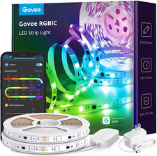 Govee 32.8Ft LED Strip Lights RGBIC App Control, Smart LED Strips with Segmented