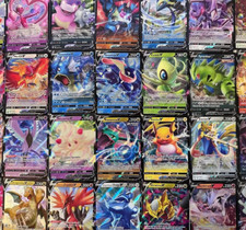 Pokemon Card Lot 100 Official TCG Cards 1 Ultra Rare Included - EX V GX + HOLOS