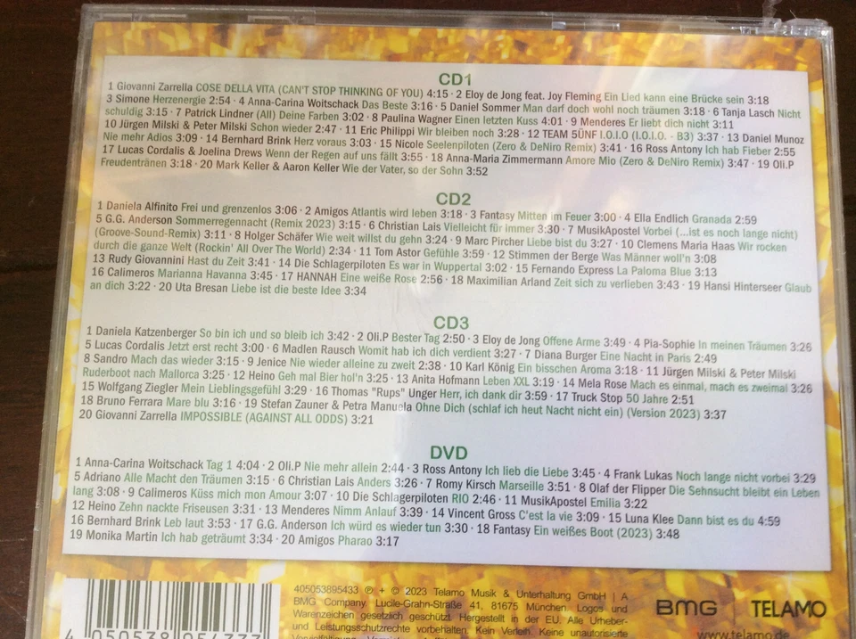 Schlager Hits 2019 2022 2023 [9 CD + 3 DVD] NEU OVP Amigos FANTASY Eloy de Jong - Bild 4 von 4