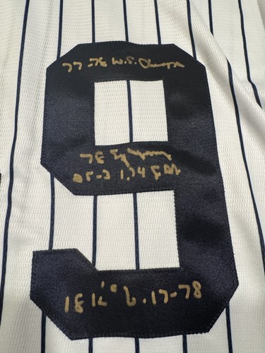 LOUISIANA LIGHTNING RON GUIDRY SIGNED AUTO CAREER 9 STAT YANKEES JERSEY - Picture 3 of 5