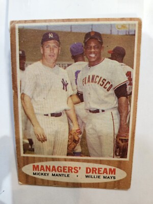 Managers Dream 1962 Mickey Mantle  And Willie Mays