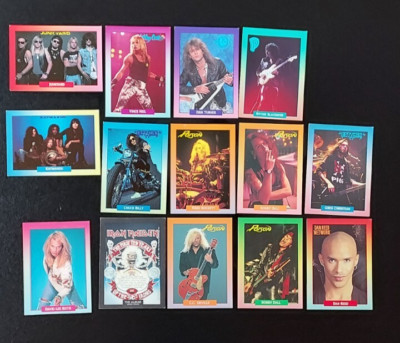 1991 Brockum Rock Cards Lot David Lee Roth, Poison, Ritchie Blackmore FREE SHIP