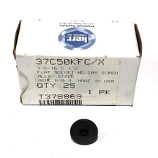 * 25 KERR LAKESIDE 37C50KBC 3/8"-16 x 1/2" Black Oxide Alloy Steel Button Socket