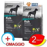 2 SäCke - Golosi Hund Adult → Fisch - 12 KG Geschenk) - Kroketten FüR Hunde