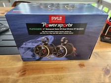 Pyle 4    800 Watt Waterproof Bluetooth Off Road Speakers w/RGB Light PLUTV45BTR