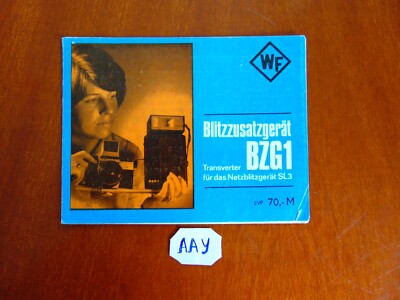  Gebrauchsanleitung Bedienungsanleitung  Blitzzusatzgerät - BZG1  