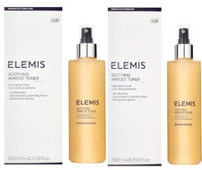 2 x Elemis Soothing Apricot Toner's ~ 200ml~Calming  Facial Toner~ RRP £29 each