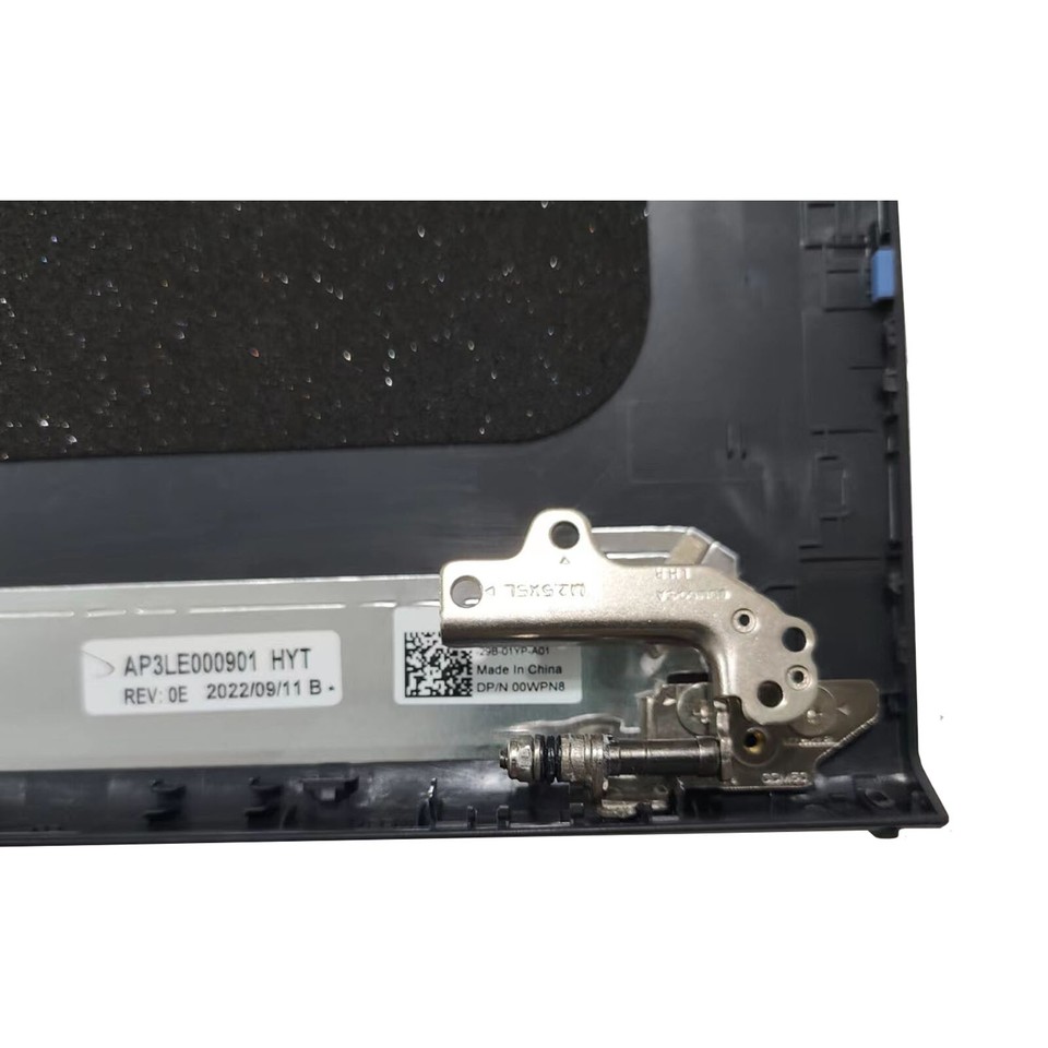 LCD Back Cover With Hinge For Dell Inspiron 15 3510 3511 3515 3520 3525 Laptops - Black Replacement Part