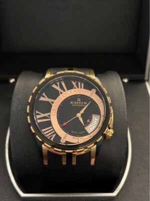Edox Analog Automatic Men Grand Ocean Date Rare Item Vintage 424043763
