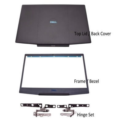 Dell G3 15 3590 0747KP Top Deckel Rückseite Abdeckung Gehäuse schwarz mit Scharnier Paar Blende