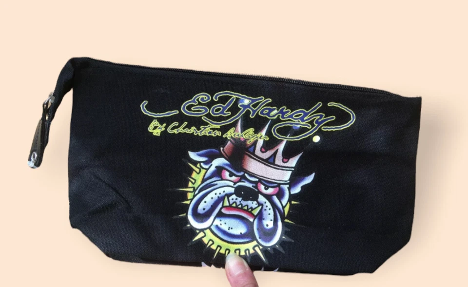 - Pochette ( ou trousse ) - ED HARDY by CHRISTIAN AUDIGIER NEUVE !!! - Photo 1/4