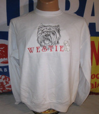 WESTIE DOG Lovers Sweatshirt NEW Large Women's GR8 Dogs West HIGHLAND TERRIER
