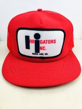 Vintage USA MADE Irrigators Inc Patch Trucker Hat Snapback Cap New NOS