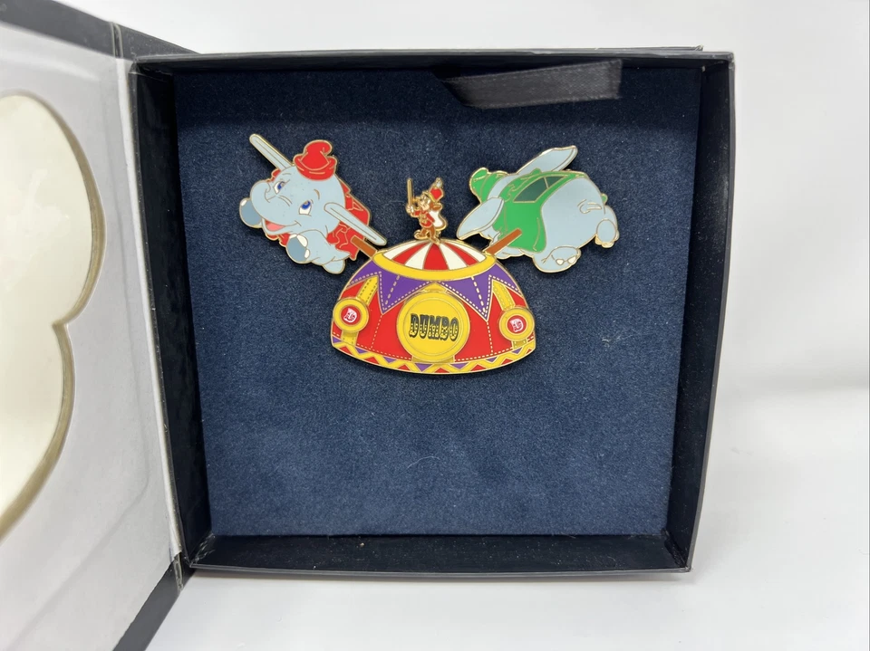 Prendedor LE RARO JUMBO Disney Celebrando 50 Años Dumbo Elefante Paseo Timothy Mouse Foto 3 de 4