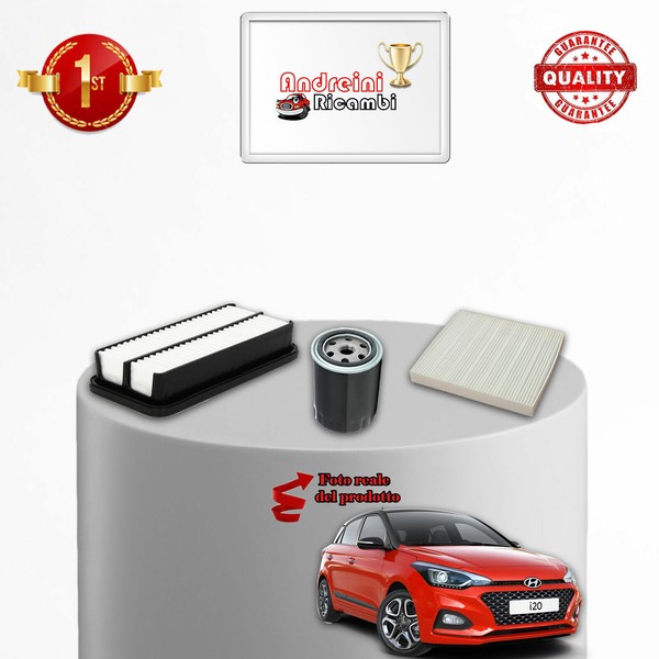 Wartungskit 3 Filter Hyundai I20 II 1.0 T-GDI 88KW 120PS AB 2016-image