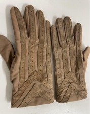 Pair of Vintage Aris Womens Size Medium Driving Gloves NL