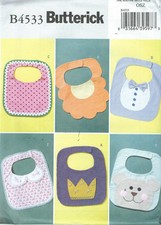 Simplicity Pattern 2468 Adorable Baby Bibs shower gifts turtle ladybug bear more