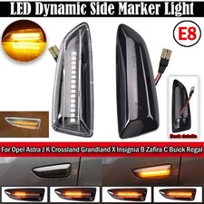 Side Marker Lights LED Dynamic Sequential Turn Signal 12V Pair
