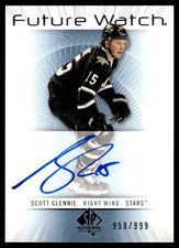 2012-13 SP Authentic FUTURE WATCH AUTO Scott Glennie Rookie Auto 958/999 Dallas
