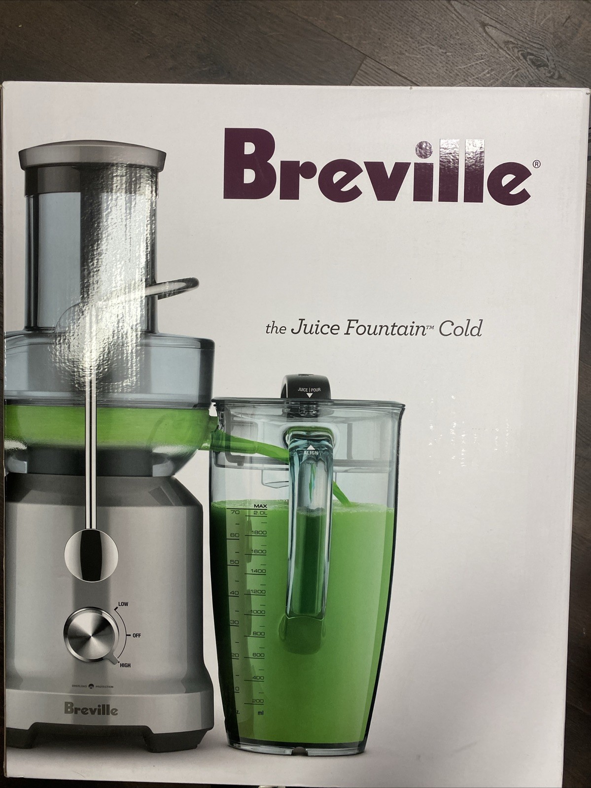 Breville Juice Fountain Cold Centrifugal Juicer Silver (BJE4