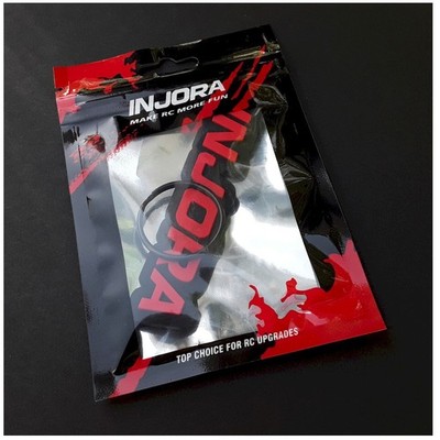 INJORA RC Car Silicone Keychain with Logo Tag INA-131RD Red New in Bag NIB