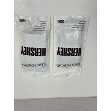 Hershey Rain Poncho Child OSFM White 2 Pack Hershey's Park Souvenir