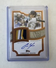 2026 Topps Series 1 Christian Yelich Patch Auto Bronze /25 - MIL Brewers