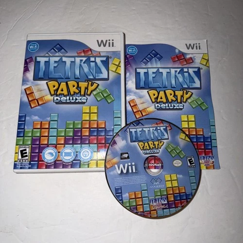 Tetris Party Deluxe Nintendo Wii Complete CIB Tested and Working