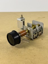Vintage Multi-Gang TRW 273 Air Variable Capacitor w 2" Shaft  Knob/Pointer