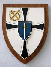 Wand Plakette Marineamt Kapitänleutnant - Holz/Keramik - Handarbeit