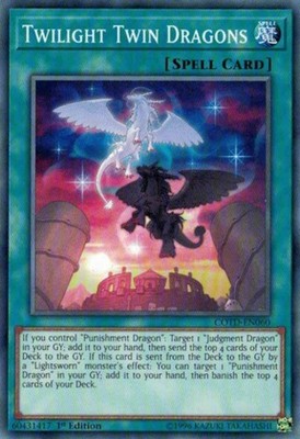 Twilight Twin Dragons - COTD-EN060 - Common - 1st Edition - Moderately Played