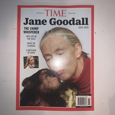 Jane Goodall Special Edition Time Magazine The Chimp Whisperer 1934-2025 Unread